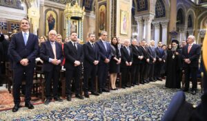 Greek political leaders attend Orthodox New Year ceremony in Athens