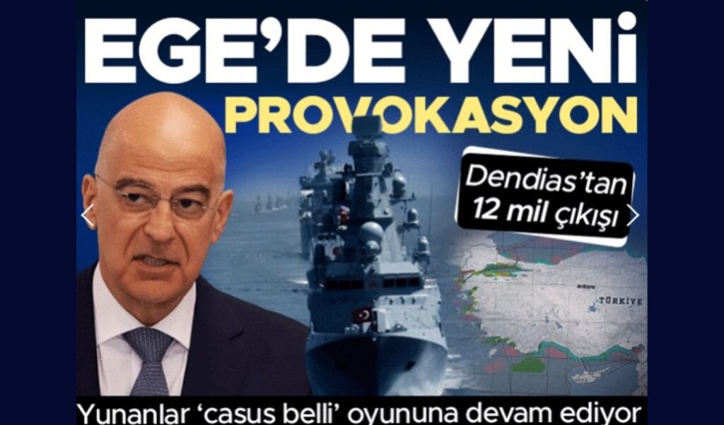 Turkey reacts to Dendias interview over 12 nautical miles statements