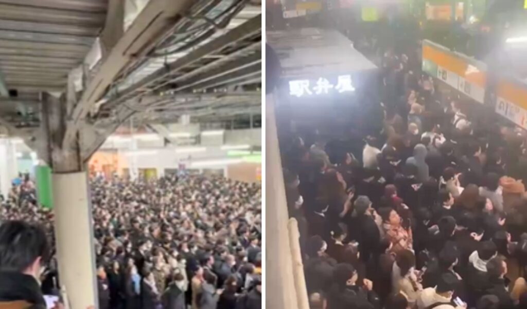 Tokyo train chaos: Power outage paralyzes railway system (Video)