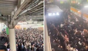 Tokyo train chaos: Power outage paralyzes railway system (Video)