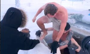 Dutch YouTuber dives into -52°F frozen water in world’s coldest city