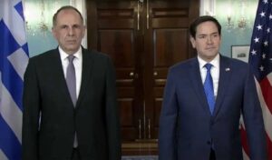 Gerapetritis meets Rubio in Washington on Iran, Gaza and Souda