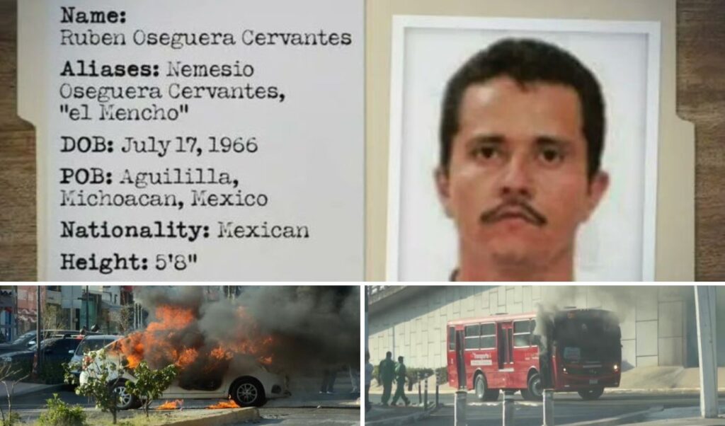 Mexico chaos: Army kills notorious drug lord “El Mencho” – CJNG cartel retaliates with fires and roadblocks
