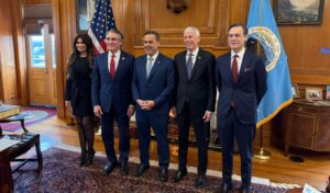 Stavros Papastavrou after meeting Doug Burgum and Chris Wright