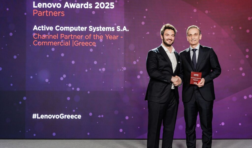Active wins Channel Partner of the Year award at Lenovo Awards 2025