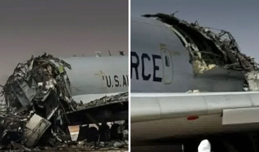 US “flying radar” aircraft cut in half after Iran strike on Saudi base