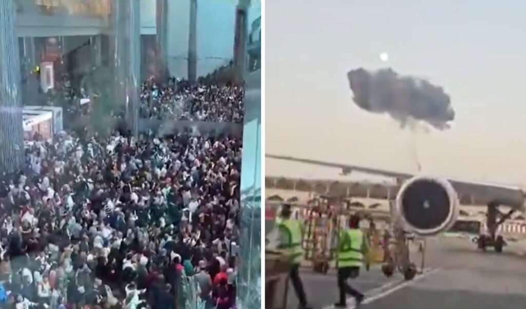 Dubai airport terror after Iranian drone attack leaves 4 injured