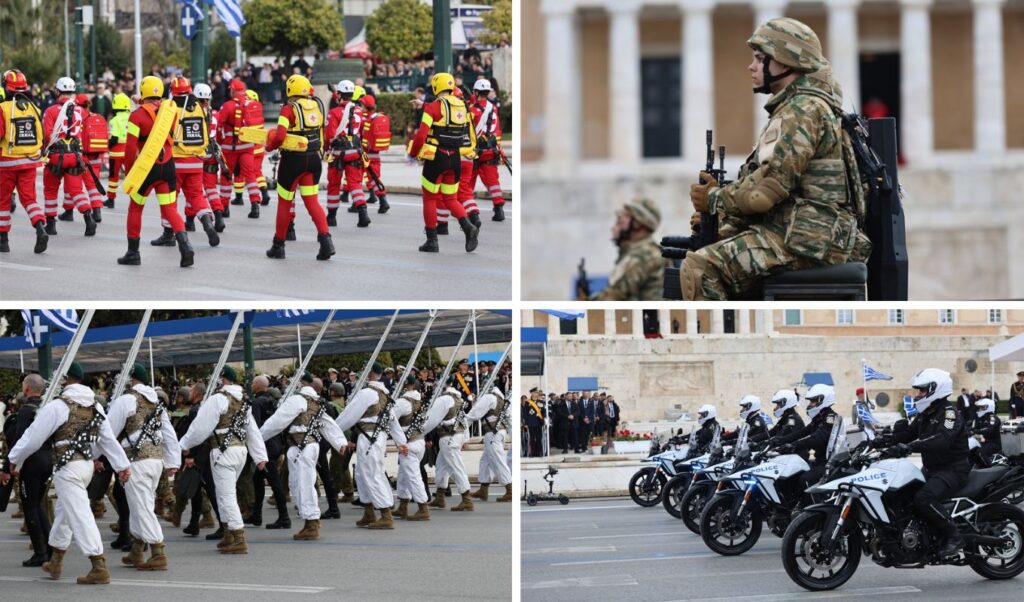 March 25th: Spectacular images from uniformed personnel at Athens military parade