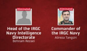 Israel kills Iran Revolutionary Guard Navy intelligence chief in strike