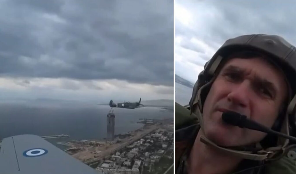 March 25: Spectacular cockpit footage from military aircraft flyover