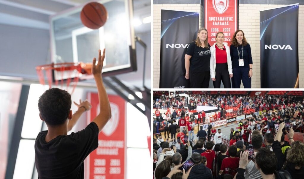 Nova partners with Olympiacos basketball club for children’s charity