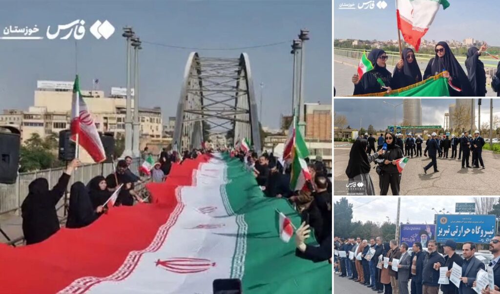 Iranians form human chains around power plants after Trump threats