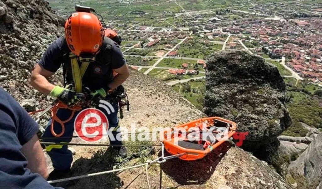 Meteora tragedy: Rescue operation recovers body of woman who fell from cliffs
