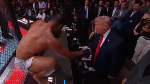 Trump attends UFC fight in Miami during Iran talks failure