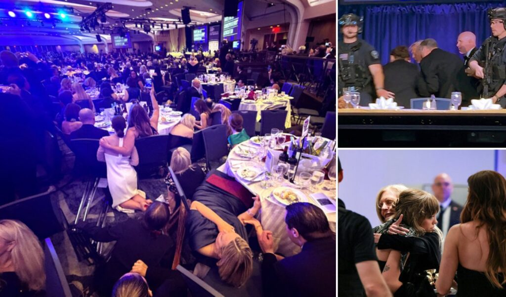 White House correspondents’ dinner attack: Guests under tables as Trump evacuated, same hotel as Reagan assassination attempt