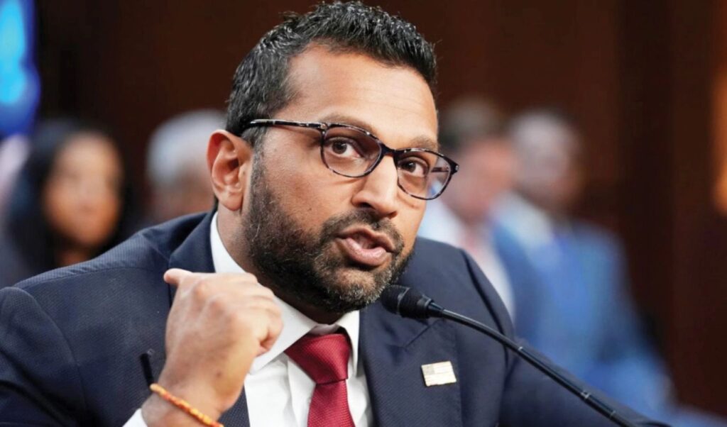 FBI director Kash Patel under fire for gifting whiskey bottles with his name and bureau logo