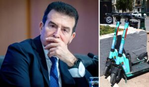 Chrysochoidis on e-scooters: plan for total ban for under-18s