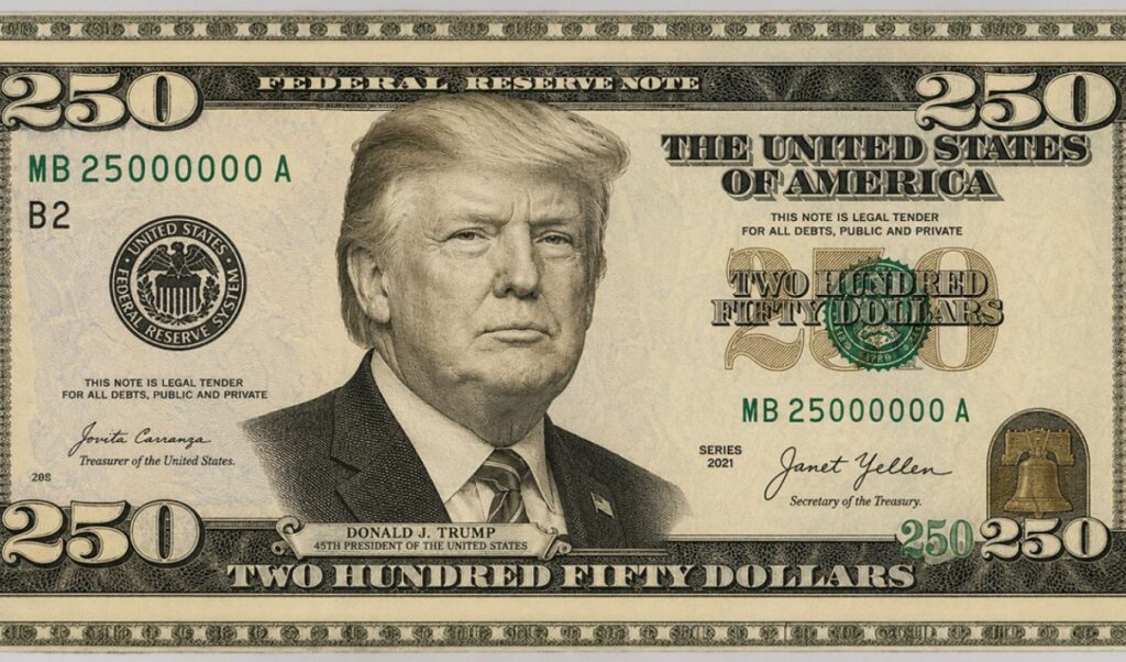 Washington Post: Trump administration pushes for $250 bill featuring president’s portrait