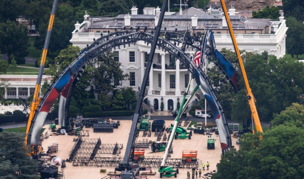 Trump’s wish comes true: Massive MMA arena built outside White House