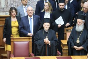 Patriarch Bartholomew’s historic address to Greek Parliament: “Peace was never a given, but a conquest”