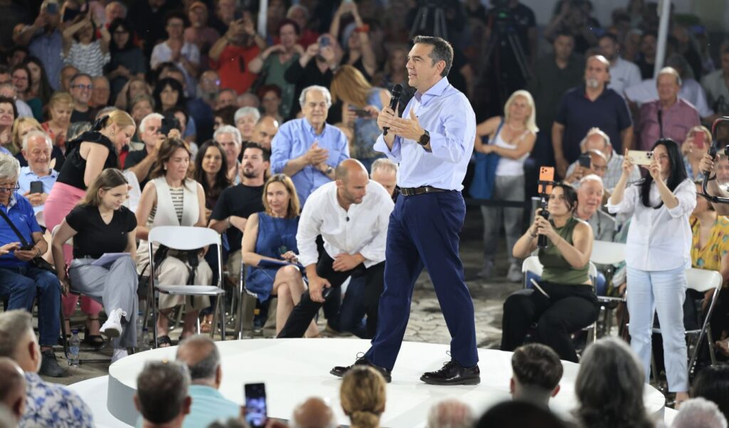 Tsipras launches political comeback with power message and sharp attack on Mitsotakis