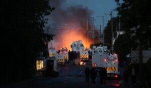 Belfast riots continue for second night as victim’s family appeals for calm