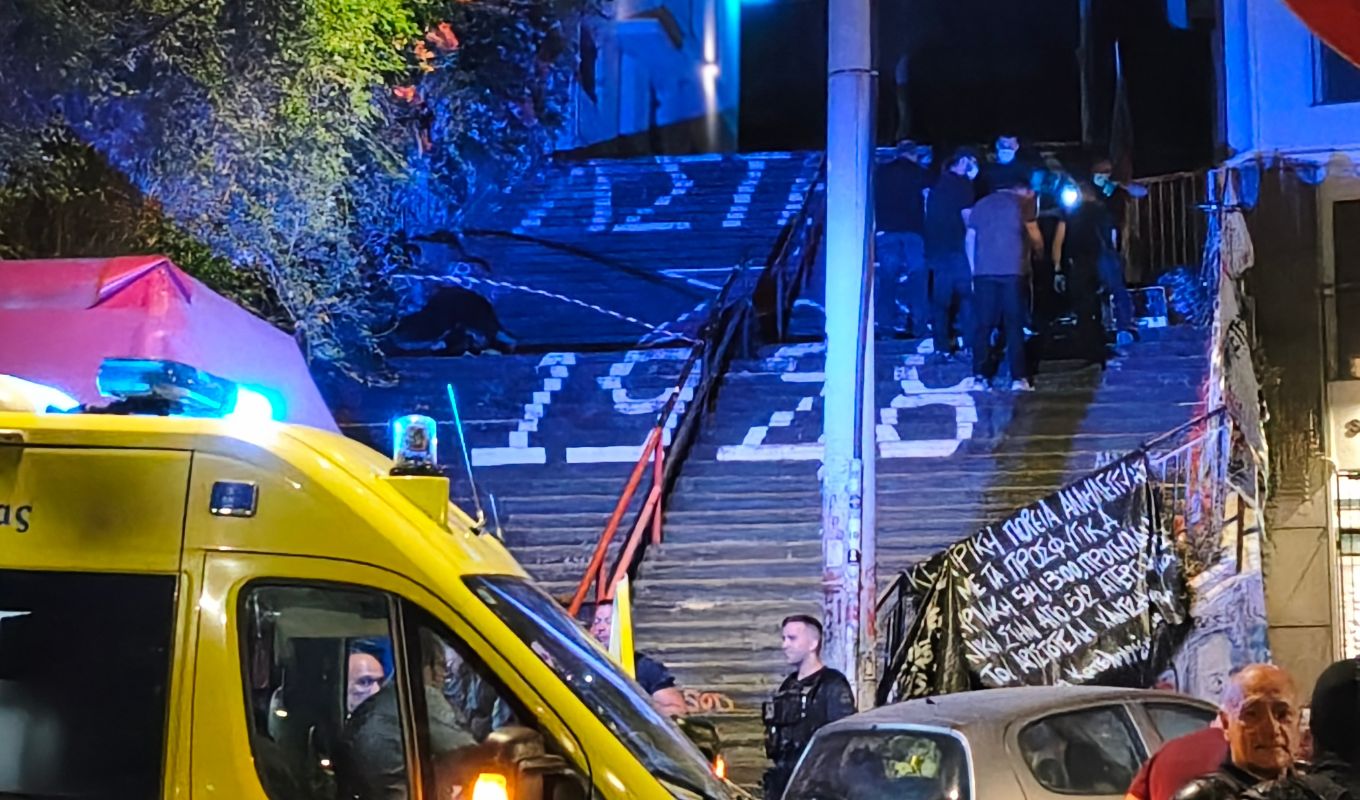 Fatal shooting in Athens: New images and video from crime scene, authorities investigate score-settling - Victim's dog moves hearts by refusing to leave his side