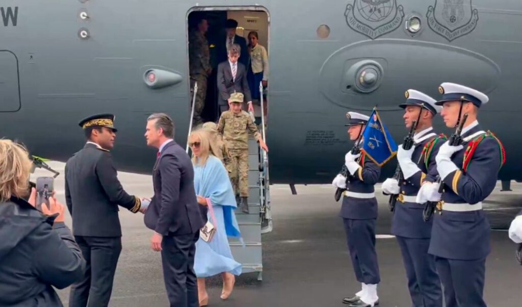 Backlash over Hegseth’s France visit with entire family