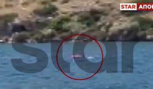 Teen swept out to sea in Megara rescued 800m from shore (Video)