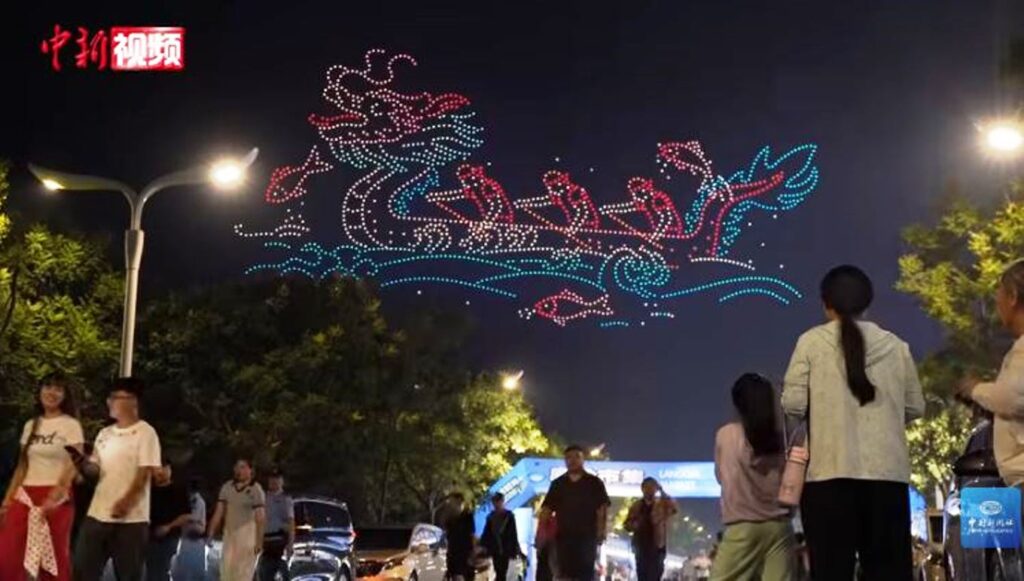 6,000 drones turn the night sky into a breathtaking digital canvas