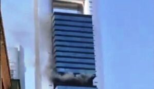 Madrid skyscraper fire: Hundreds evacuated after explosion at 49-floor tower