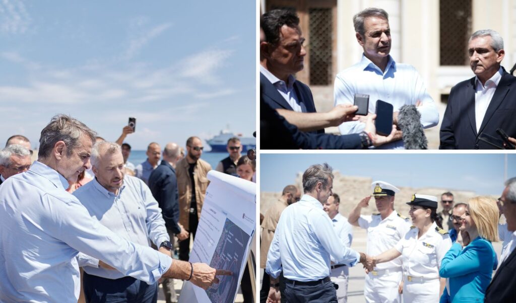 Kyriakos Mitsotakis visits Rhodes: Green light for old hospital redevelopment, focus on port upgrade (Images)