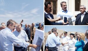 Kyriakos Mitsotakis visits Rhodes: Green light for old hospital redevelopment, focus on port upgrade (Images)
