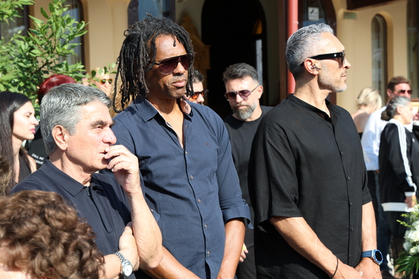 The funeral of Takis Gkonias held in Livadeia