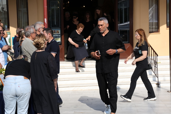 The funeral of Takis Gkonias held in Livadeia