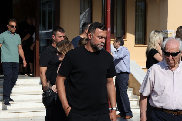 The funeral of Takis Gkonias held in Livadeia