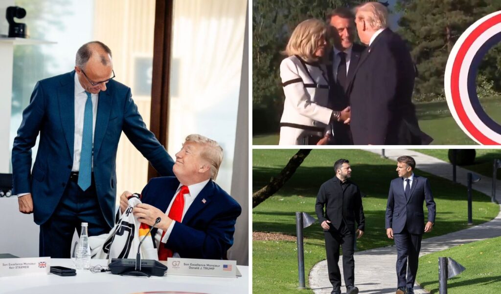 G7 Summit highlights: viral handshakes, Macron’s musical welcomes, and a soccer jersey