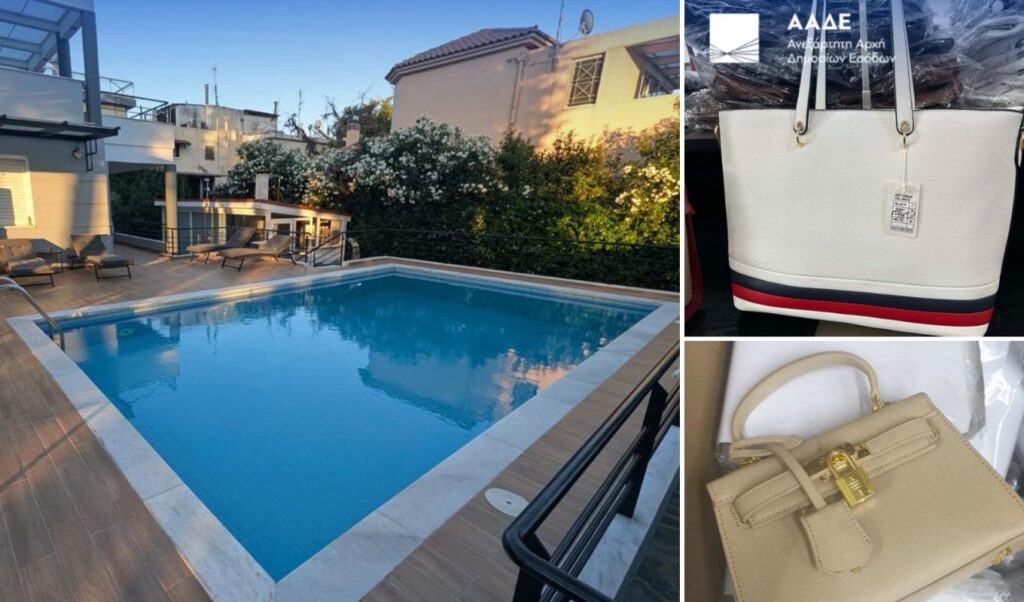 Greece busts €17M tax evasion ring: fake invoices, counterfeit goods, and a “homeless” villa owner