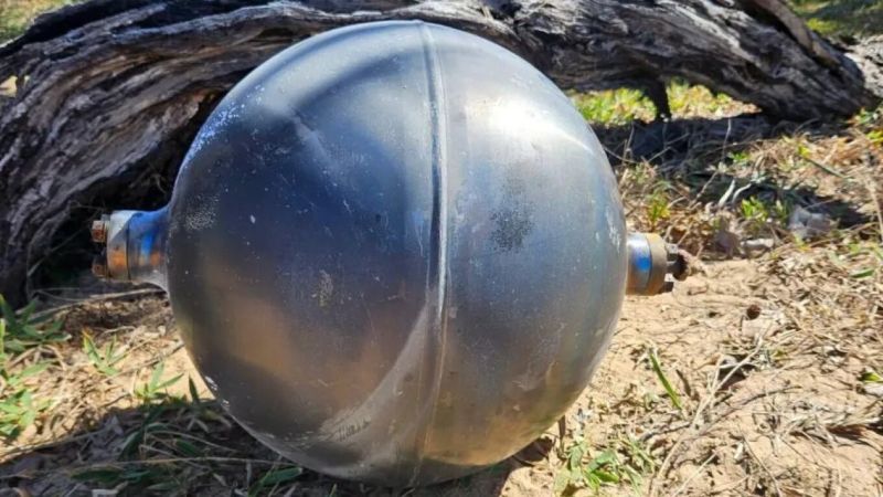 Metallic spheres washed ashore in Queensland, Australia