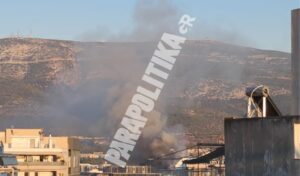 Fire breaks out at building in Goudi Metropolitan Park, Athens