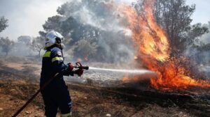 Greece Wildfires: Pallini Contained, Battles Rage in Thessaloniki and Corfu