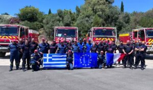 Greek firefighters tackle two wildfires in France on first day of deployment