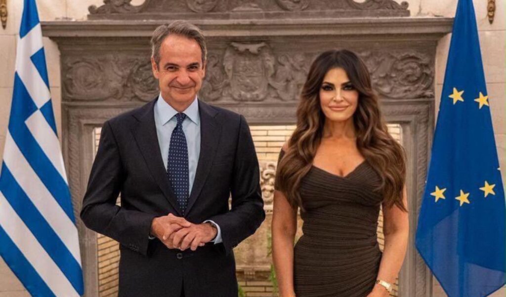 Kimberly Guilfoyle thanks Mitsotakis for Freedom250 dinner at Maximos Mansion