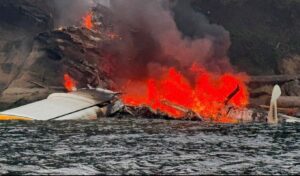 Washington state seaplane crash: 4 critical after emergency landing and fire