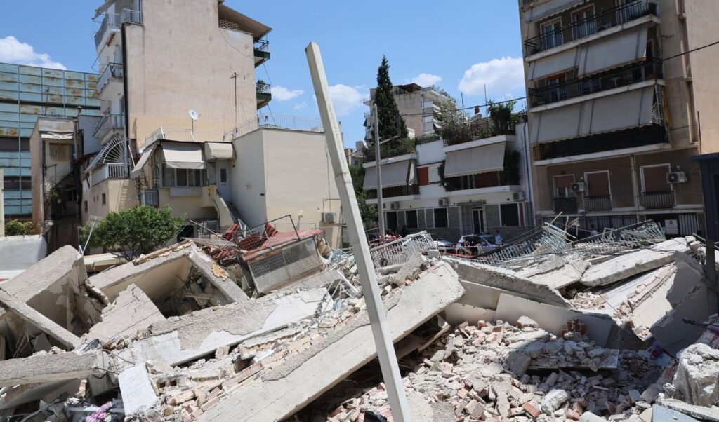 Athens Building Collapse: Neighboring Structure Remains Evacuated as Inspections Continue