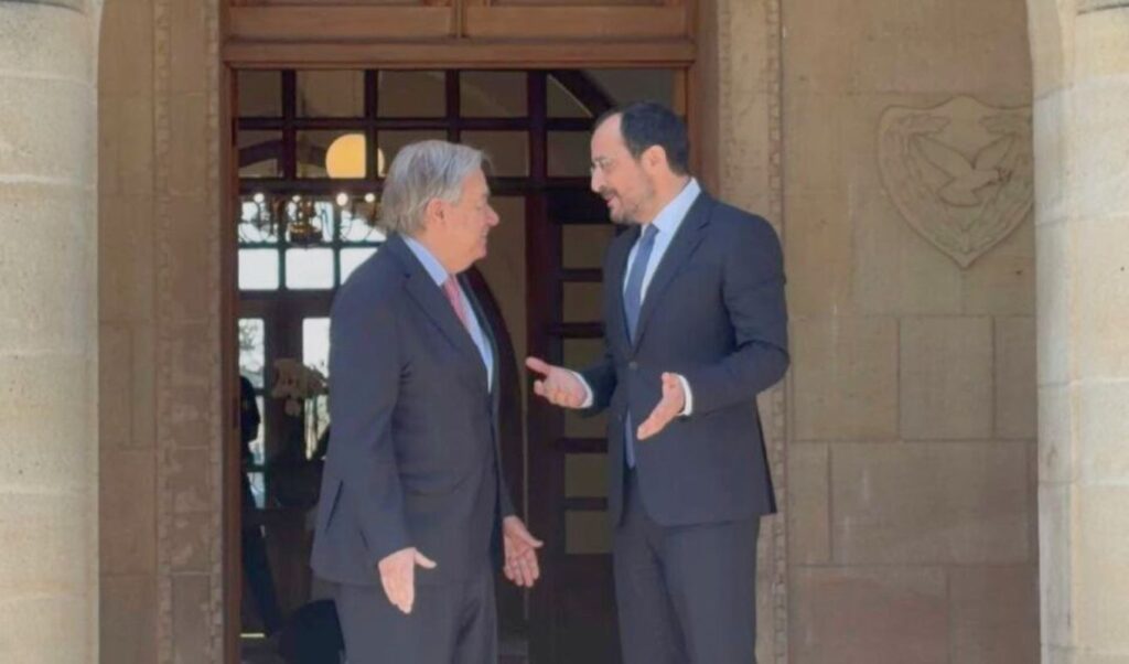 Cyprus talks: Guterres, Christodoulides & Erhürman meet as expanded conference looms
