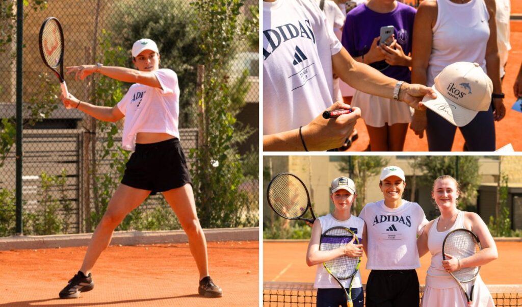 Maria Sakkari inspires young tennis athletes at Ikos Kissamos, Crete