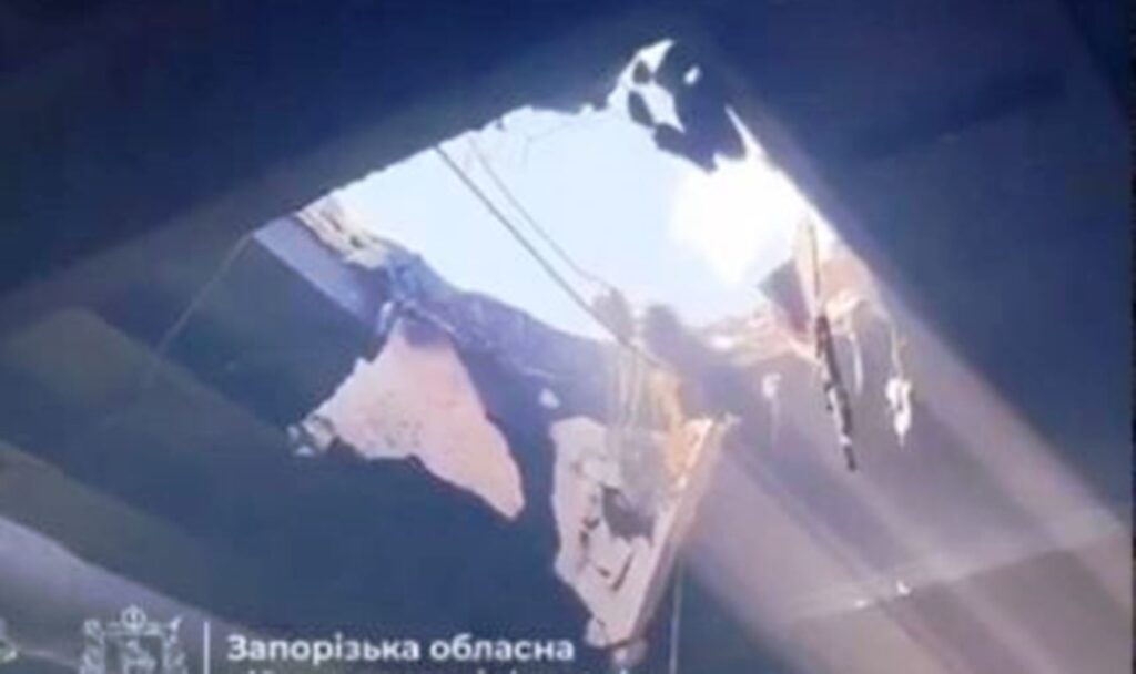 Russian drone crashes into indoor pool in Zaporizhzhia while swimmers were inside