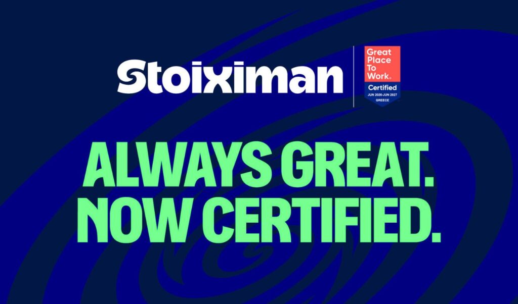 Stoiximan Earns Great Place To Work® Certification