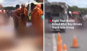 Thailand tragedy: 11-year-old driver kills eight Buddhist monks